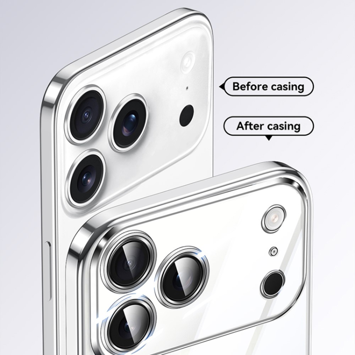 SULADA - SULADA iPhone 17 Pro Mobilskal Ultra Clear Electroplating - Silver