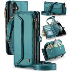 Caseme - CASEME Pl&aring;nboksfodral Konstl&auml;der f&ouml;r Samsung Galaxy S23 FE - Gr&ouml;n