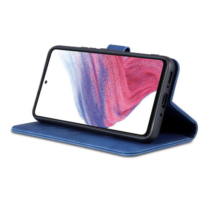 AZNS - AZNS Samsung Galaxy A34 5G Plånboksfodral Konstläder - Blå