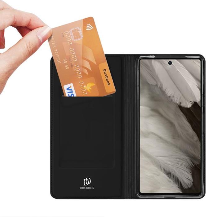 Dux Ducis - Dux Ducis Google Pixel 7a Plånboksfodral Skin Pro - Svart