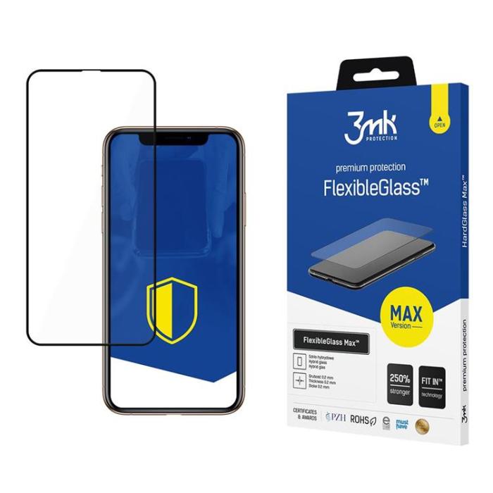 3MK - 3MK iPhone 11 Pro Max Hybrid Okrossbart Glas FlexibleGlass