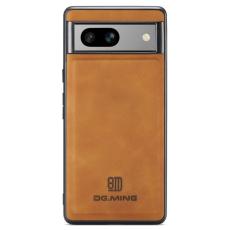 DG.MING - DG.MING Mobilskal till Google Pixel 8a Hybrid PU L&auml;der + PC + TPU - Brun