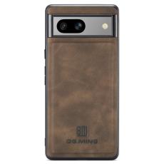 DG.MING - DG.MING Mobilskal till Google Pixel 8a Hybrid PU L&auml;der + PC + TPU - Brun