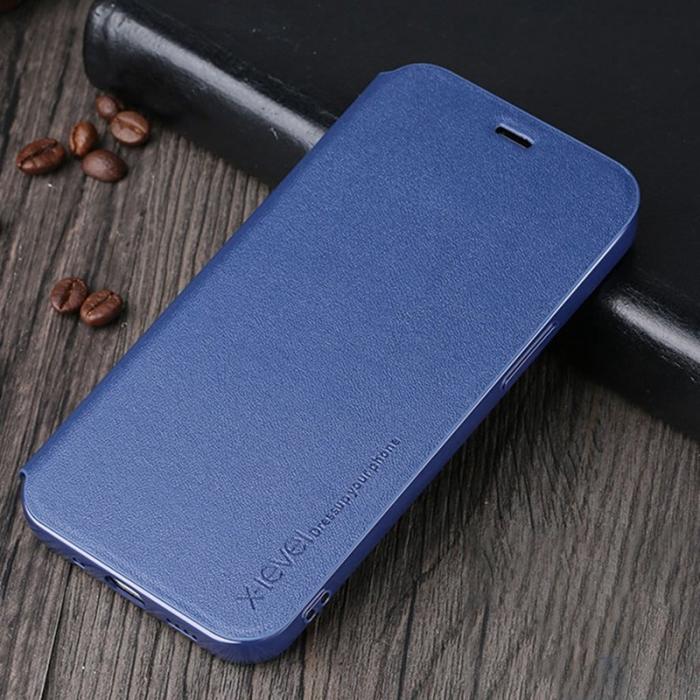X-Level - X-LEVEL Colorful-2 iPhone 14 Plus Flip Cover Fodral Blå