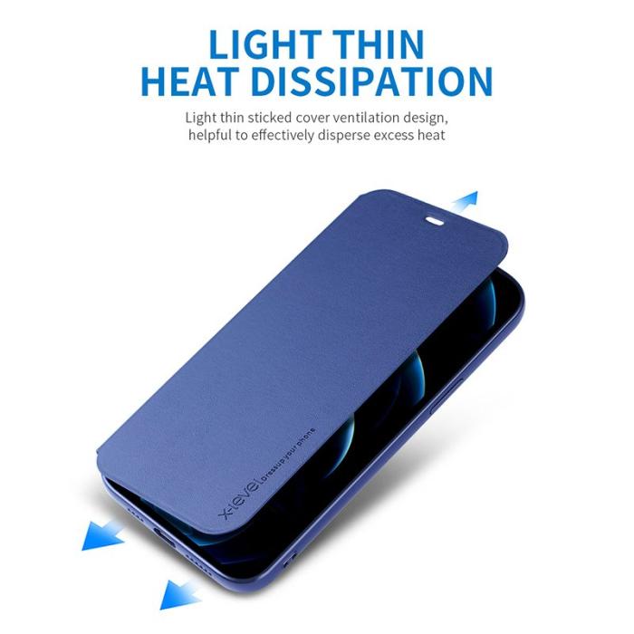 X-Level - X-LEVEL Colorful-2 iPhone 14 Plus Flip Cover Fodral Blå