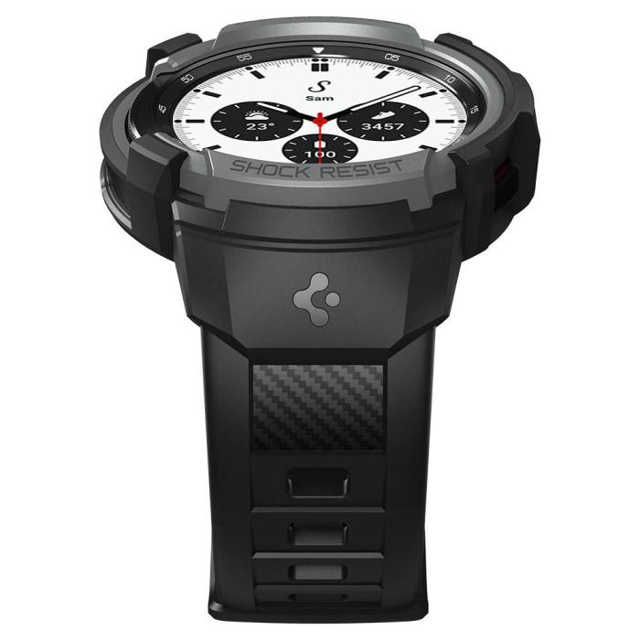 UTGATT - Spigen Rugged Armor Pro Galaxy Watch 4 Classic (42mm) - Grå