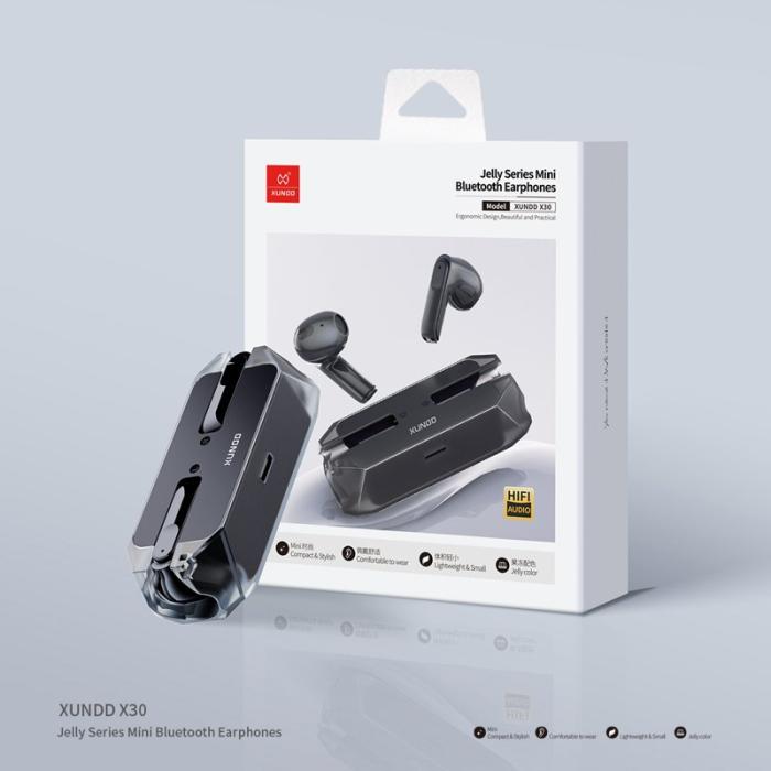 XUNDD - XUNDD X30 MINI Trådlösa Hörlurar HiFi Stereo Svart