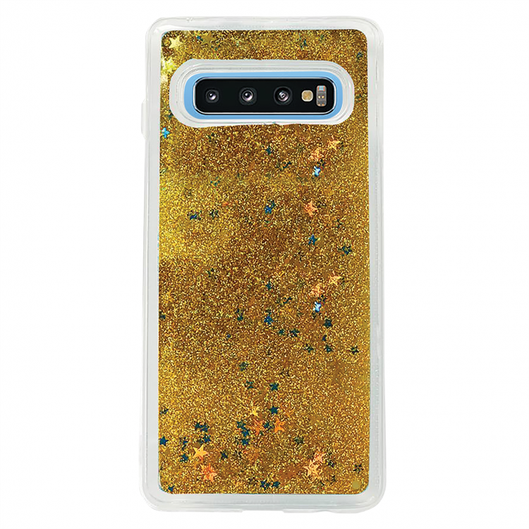 Glitter Skal till Samsung Galaxy S10 Plus - Guld | 2353 | AlltMobil