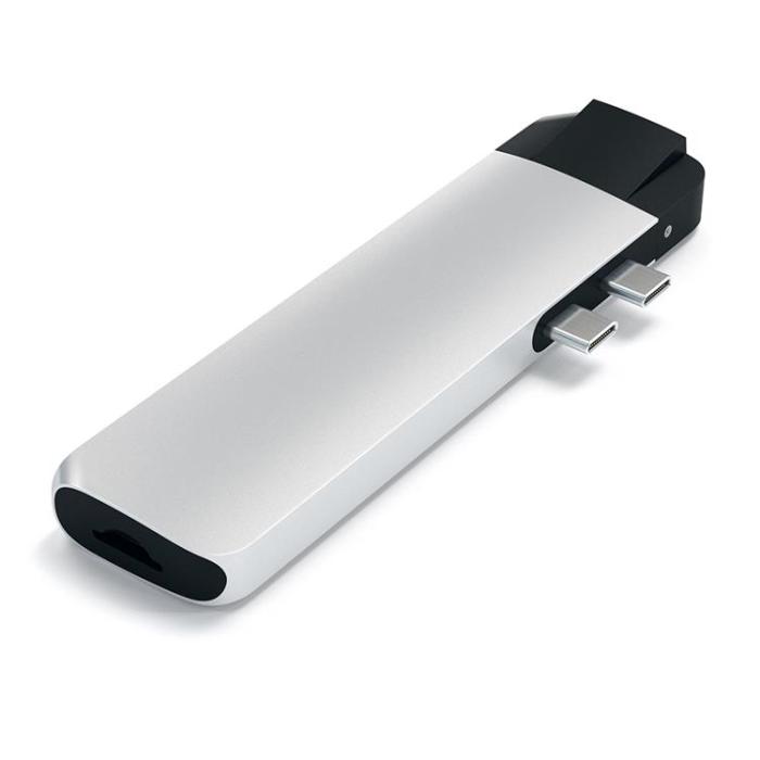 Satechi - Satechi USB-C Pro Hub med 4K HDMI och Ethernet - Silver