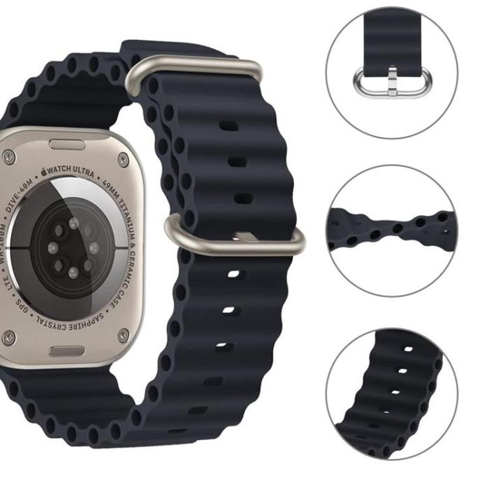 Tech-Protect - Tech-Protect Apple Watch 4/5/6/7/8/SE/Ultra (42/44/45/49mm) Armband - Svart