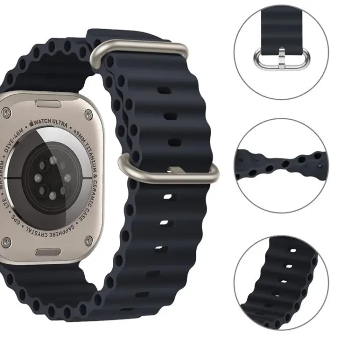 Tech-Protect - Tech-Protect Apple Watch 4/5/6/7/8/SE/Ultra (42/44/45/49mm) Armband - Svart