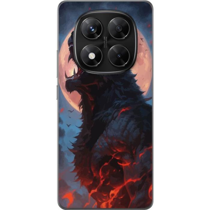 iSecrets - Genomskinligt Skal kompatibel med Xiaomi Redmi Note 14 Pro med Ylande varg
