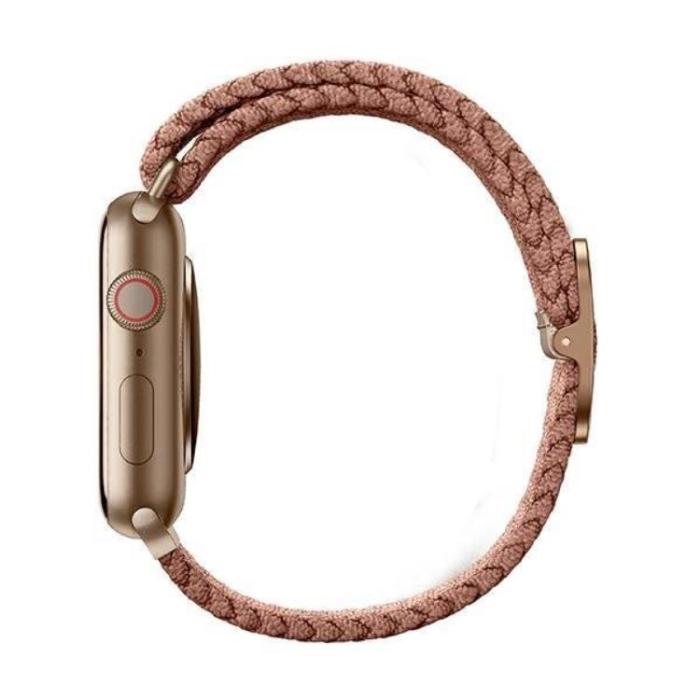 UNIQ - UNIQ Apple Watch 2/3/4/5/6/7/SE (42/44/45mm) Armband Braided - Rosa