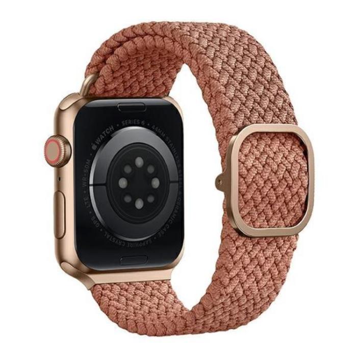 UNIQ - UNIQ Apple Watch 2/3/4/5/6/7/SE (42/44/45mm) Armband Braided - Rosa