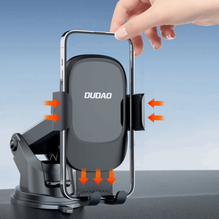Dudao - Dudao F5N+ Mobilhållare med Sugkopp,Gravitation - Svart