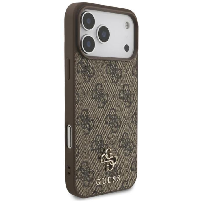 Guess - Guess iPhone 17 Pro Max Mobilskal MagSafe 4G Small Classic Logo - Brun