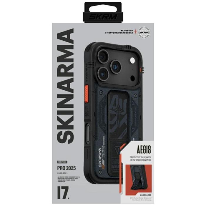 Skinarma - Skinarma iPhone 17 Pro Mobilskal MagSafe Aegis - Marinblå