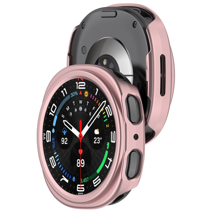 A-One Brand - Galaxy Watch 8 (44mm) Skal Halvsluten Hård PC - Rosrosa