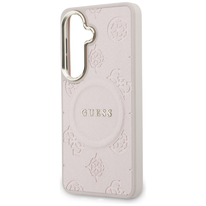 Guess - Guess Mobilskal För Galaxy S26 MagSafe Saffiano Peony Embossed Ring