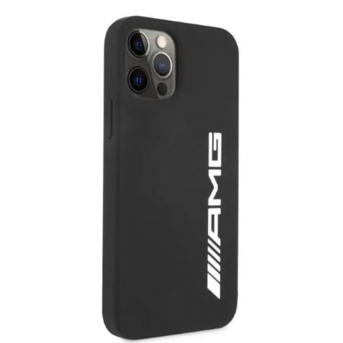 Mercedes - AMG iPhone 12 Pro Max Mobilskal Silicone Big Logo - Svart