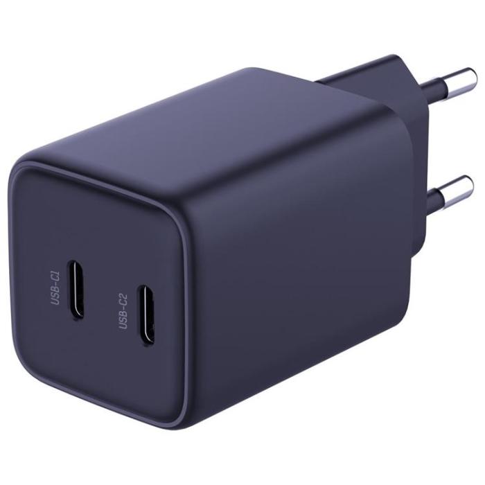3MK - 3MK Snabbladdare 45W 2xUSB-C QC4+ PPS 2C Super Fast - Svart
