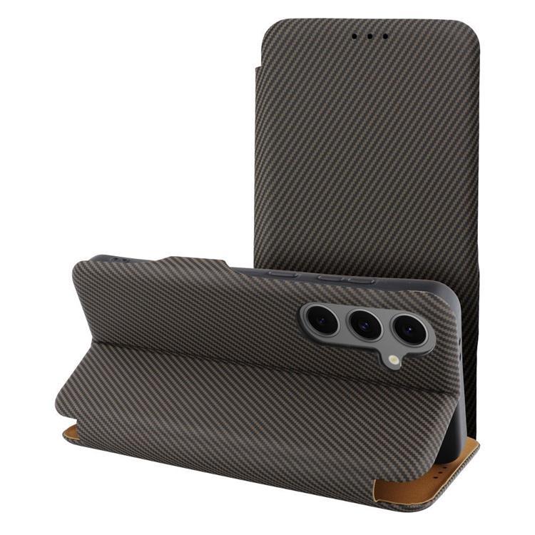 Galaxy S25 Plus Plånboksfodral Folio Side Magnet - Brun | 2353 | AlltMobil