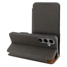 OEM - Galaxy S25 Plånboksfodral Folio Side Magnet - Brun