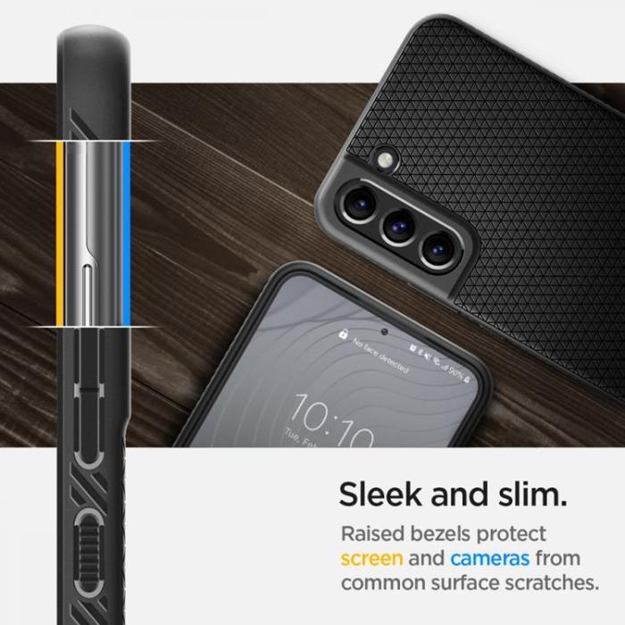Spigen - Spigen Liquid Air Skal Galaxy S22 - Matte Svart