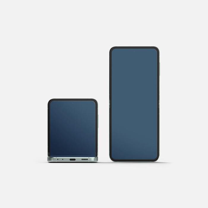 Ringke - Ringke Galaxy Z Flip 5 Härdat Glas Skärmskydd Dual Easy Set