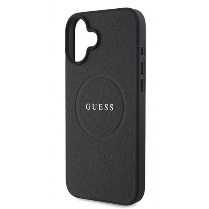 Guess - Guess iPhone 16 Plus Mobilskal Magsafe Grained Ring - Svart