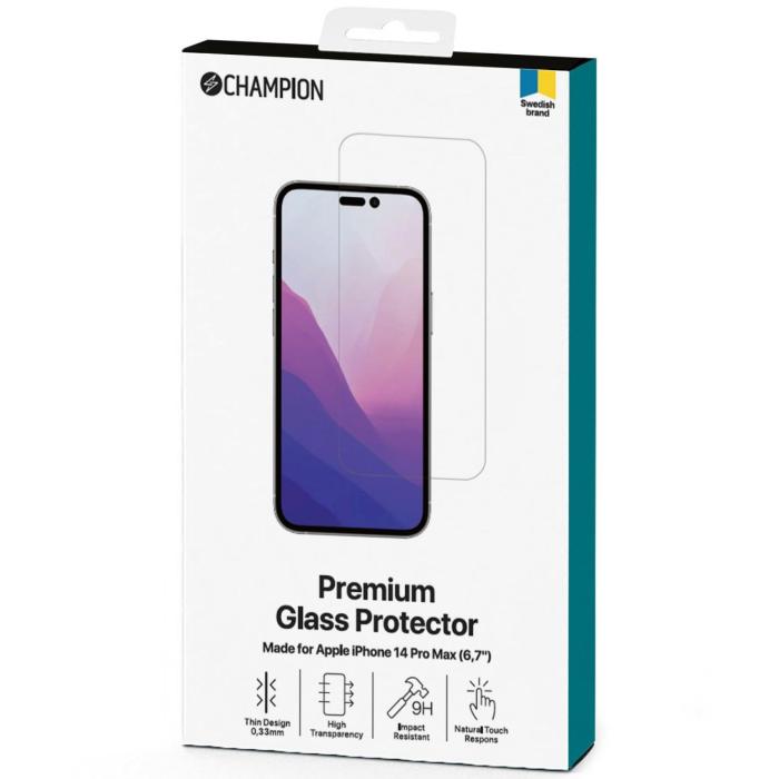 Champion - CHAMPION iPhone 14 Pro Max Skärmskydd