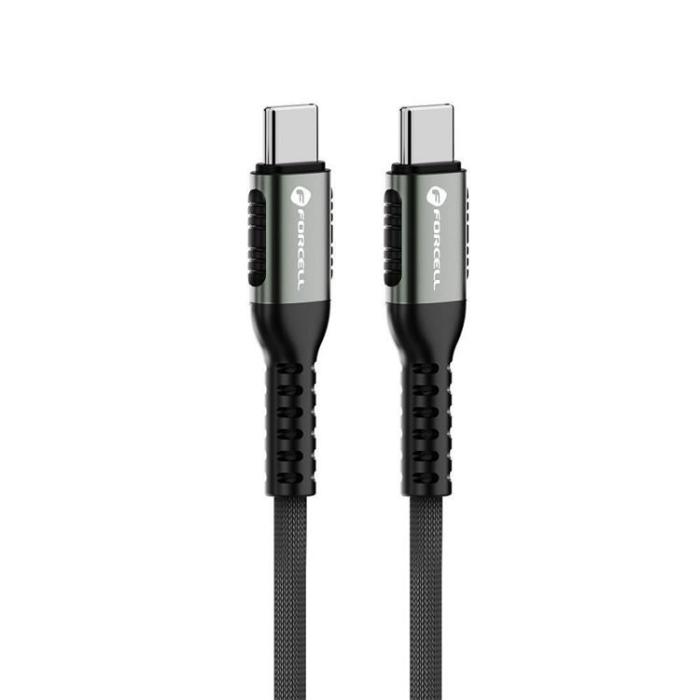 Forcell - Forcell USB-C till USB-C kabel 240W 3m QC4.0 PD 5A Cafule - Svart