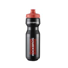 Rockbros - Rockbros Cykelflaska 750 ml - Genomskinlig Svart med R&ouml;tt Munstycke