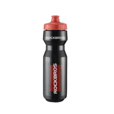 Rockbros - Rockbros Cykelflaska 750 ml - Genomskinlig Svart med R&ouml;tt Munstycke