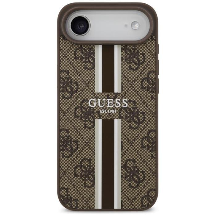 Guess - Guess iPhone 17 Air Mobilskal MagSafe 4G Printed Stripes - Brun