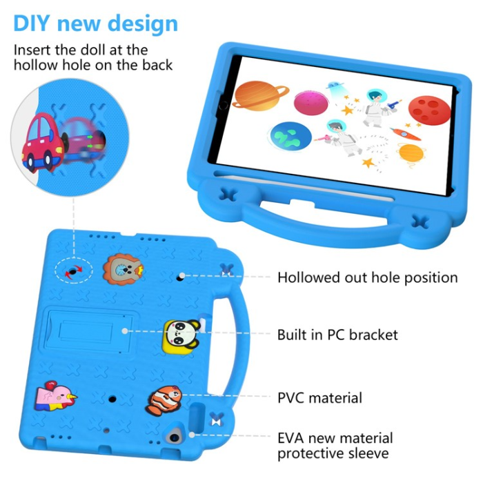 A-One Brand - iPad 10.2 (2021/2019/2020) Skal EVA Kickstand Shockproof - Ljusblå