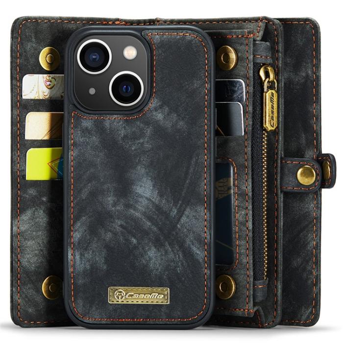 Caseme - CASEME iPhone 15 Plus Plånboksfodral 008 Detachable - Svart