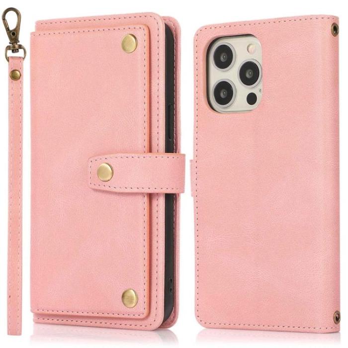 OEM - iPhone 14 Pro Plånboksfodral Flip - Rosa