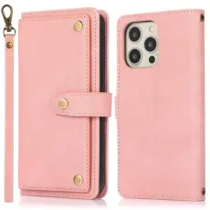 OEM - iPhone 14 Pro Plånboksfodral Flip - Rosa