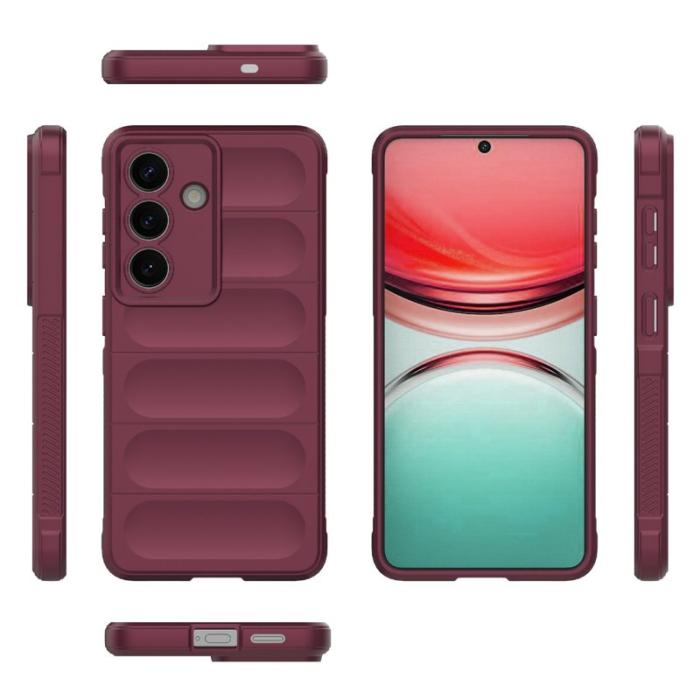 OEM - Samsung Galaxy S26/S26 Pro Skal Anti-Drop Mjuk TPU - Vinröd