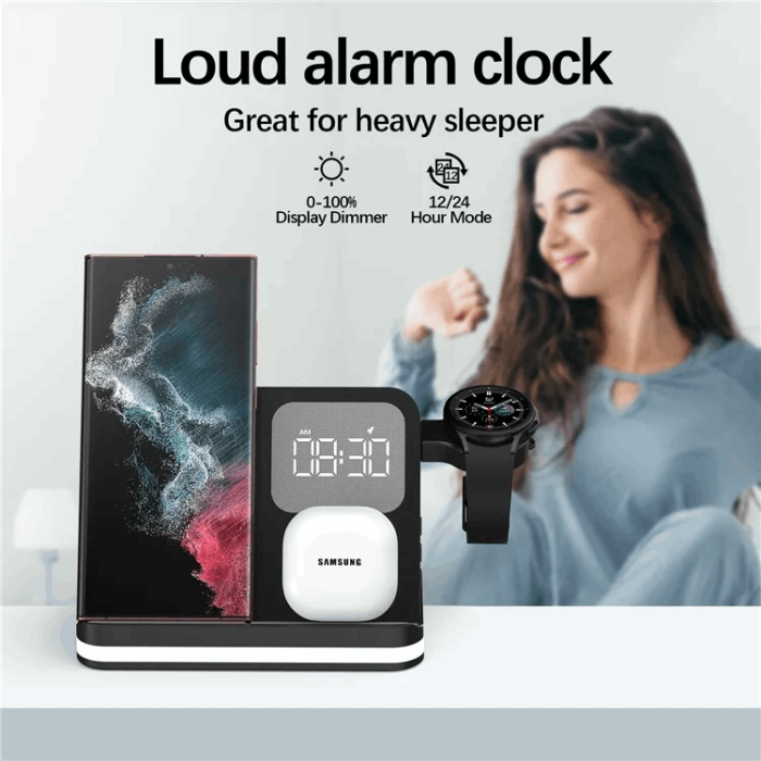 OEM - 3-in-1 Trådlös Laddare 15W Samsung Galaxy - Buds - Watch -