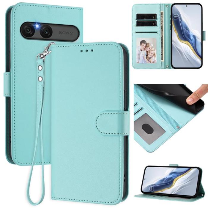 A-One Brand - Sony Xperia 10 VII Plånboksfodral Med Handledsrem - Mintgrön