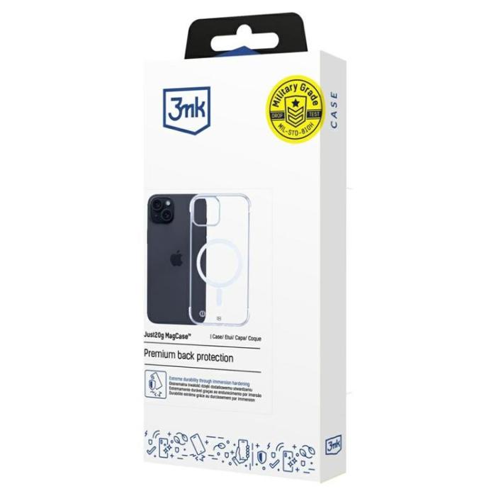3MK - 3MK iPhone 15 Plus Mobilskal MagSafe Just20g - Clear