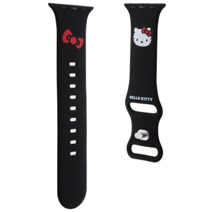 Hello Kitty - Hello Kitty Apple Watch (38/40/41mm) Armband Kitty Head - Svart