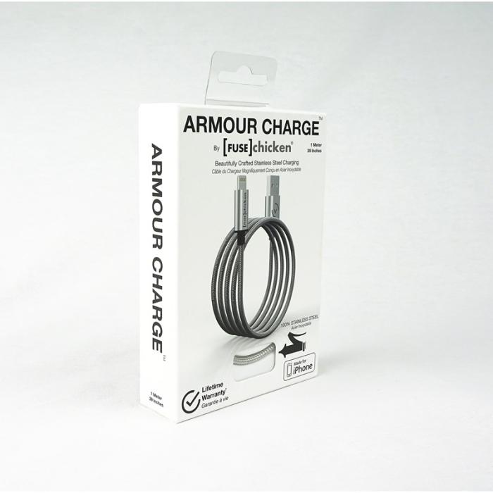 UTGATT1 - Fuse Chicken Synkkabel Lightning Armour 1m Stainless Steel