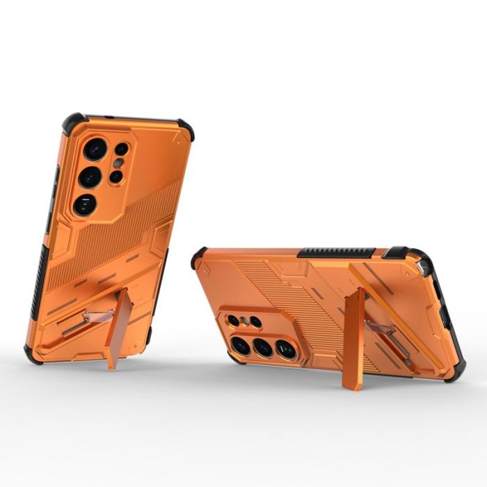 OEM - Mobilskal till Samsung Galaxy S26 Ultra Plast Stöttåligt Med Ställ - Orange