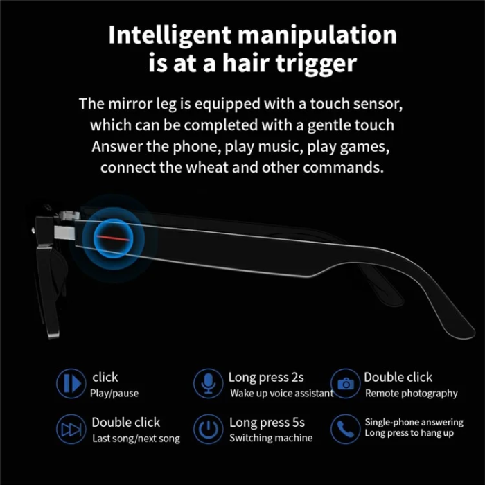 OEM - Smarta Glasögon Bluetooth E13-C - Polariserad lins