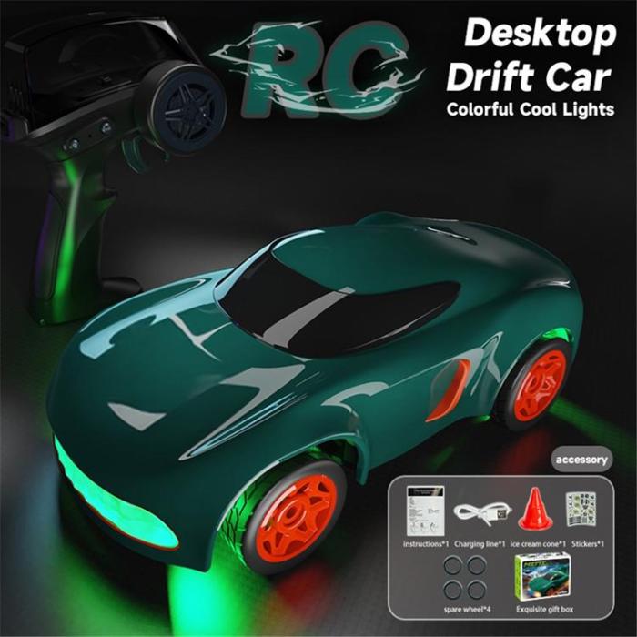 OEM - Mini RC-Bil 2.4G RC Höghastighetsdriftfordon för Barn (Ålder 3+) - Grön