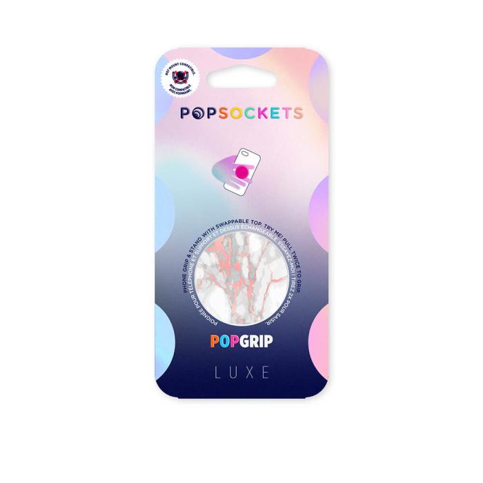 UTGATT1 - POPSOCKETS Mirror Rose Gold Lutz Marble Gloss Avtagbart Grip