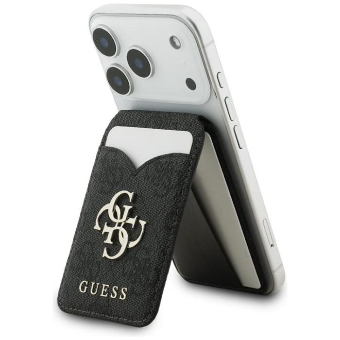 Guess - Guess MagSafe Korthållare Stativ med Spegel 4G - Svart